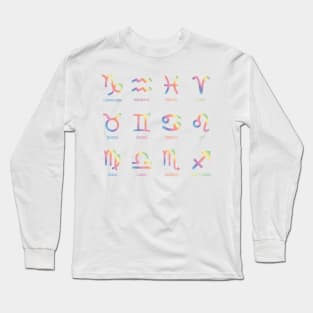 Rainbow Astrology Set Long Sleeve T-Shirt